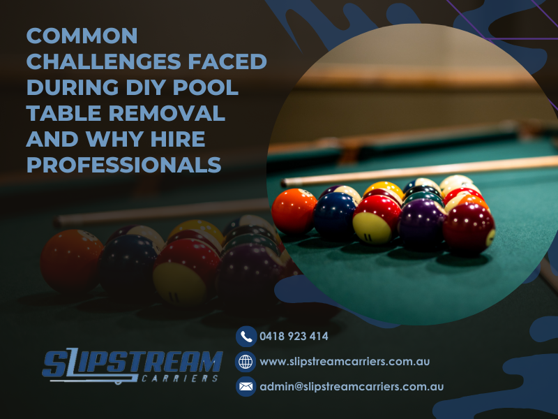 Common Challenges Faced During DIY Pool Table Removal and Why Hire Professionals