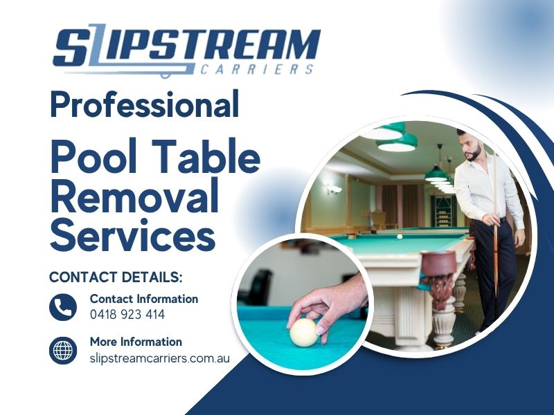 Professional Pool Table Removal Services in North Perth