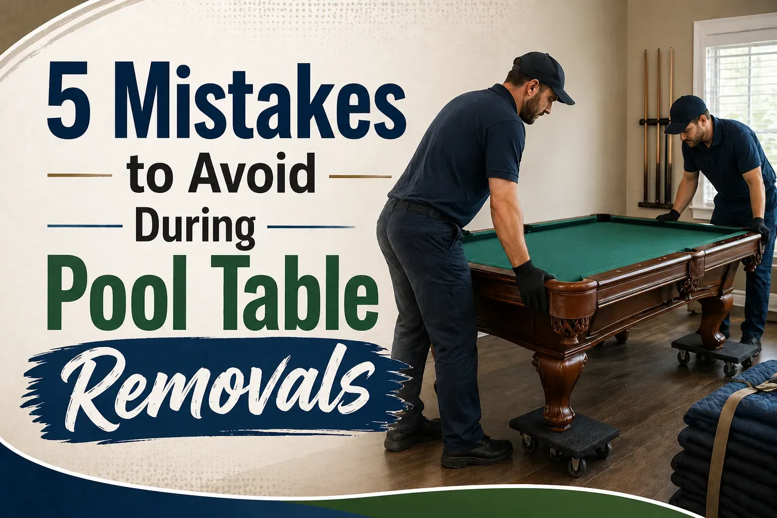 5 Mistakes to Avoid During Pool Table Removals