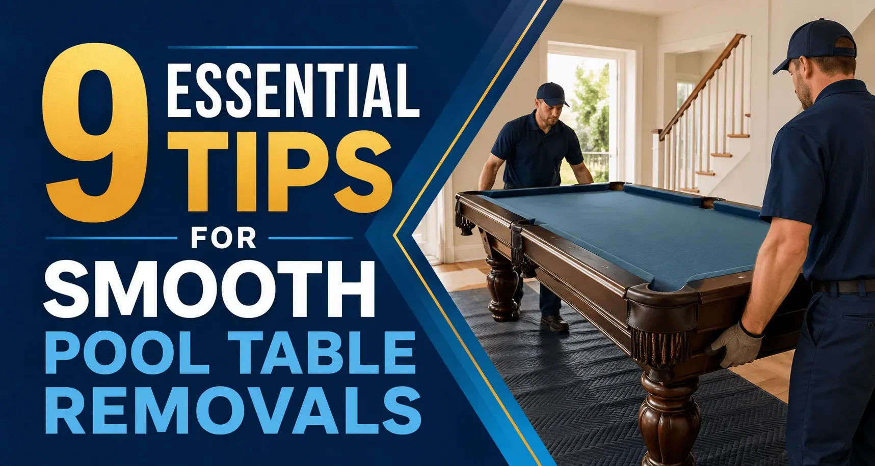 9 Essential Tips for Smooth Pool Table Removals